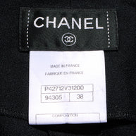 Chanel Spring 2012 Black Silk Pleated Shorts FR 38 (US 6)