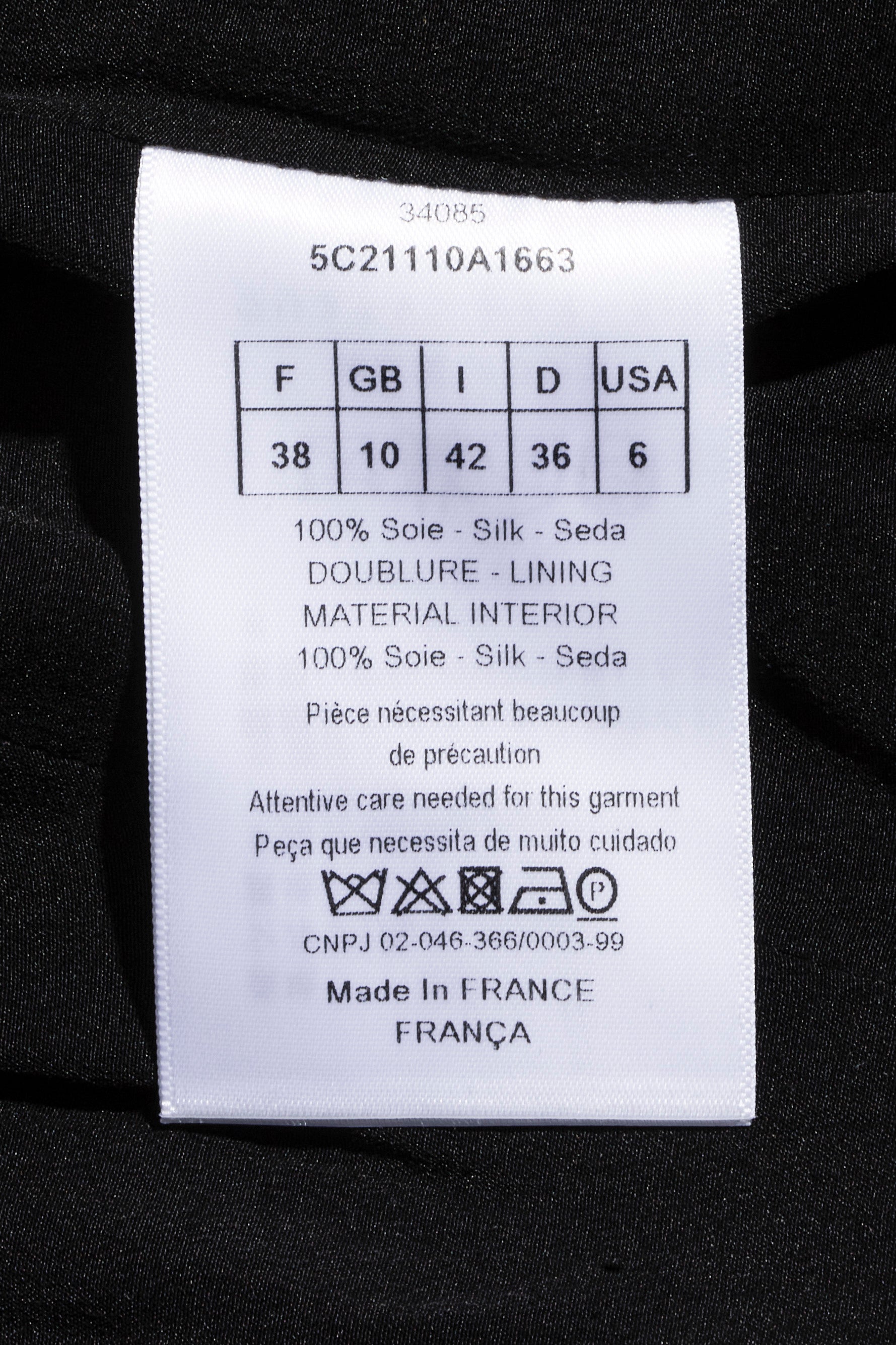 Christian Dior Raf Simons Runway Cruise 2015 Silk Dress Jennifer Lawrence FR 38 US 6