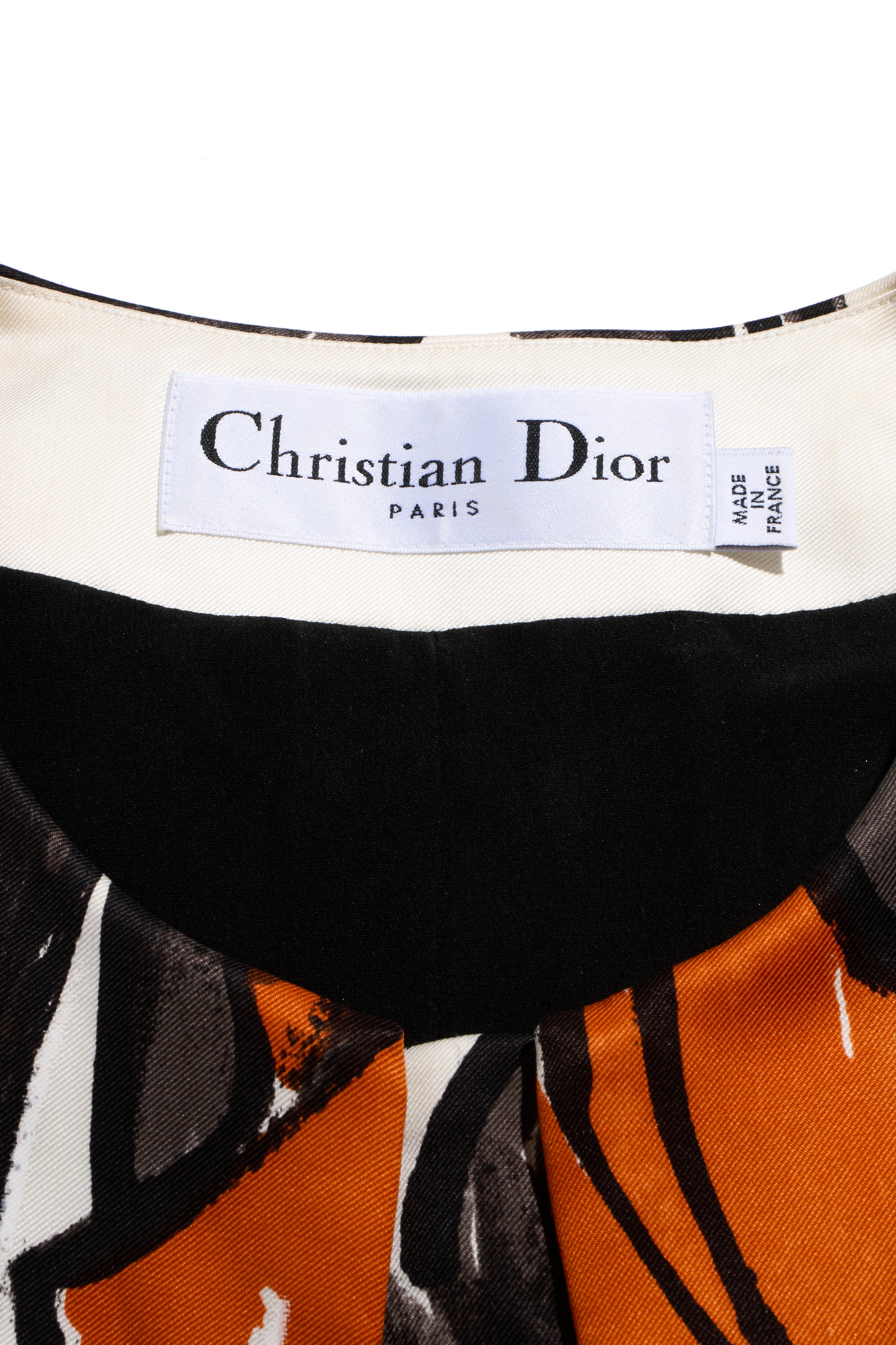 Christian Dior Raf Simons Runway Cruise 2015 Silk Dress Jennifer Lawrence FR 38 US 6