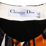 Christian Dior Raf Simons Runway Cruise 2015 Silk Dress Jennifer Lawrence FR 38 US 6