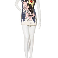 Christian Dior Raf Simons Runway Cruise 2015 Silk Dress Jennifer Lawrence FR 38 US 6