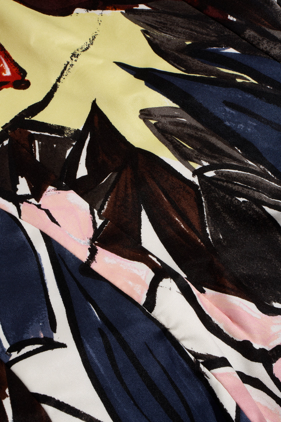 Christian Dior Raf Simons Runway Cruise 2015 Silk Dress Jennifer Lawrence FR 38 US 6