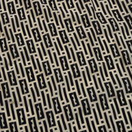 Fendi Pre-Fall 2012 Rare Black Ivory Monogram Wool Silk 3-Piece Skirt Suit Set (Coat, Blouse, Skirt)