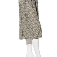 Fendi Pre-Fall 2012 Rare Black Ivory Monogram Wool Silk 3-Piece Skirt Suit Set (Coat, Blouse, Skirt)