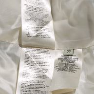 Fendi Pre-Fall 2012 Rare Black Ivory Monogram Wool Silk 3-Piece Skirt Suit Set (Coat, Blouse, Skirt)