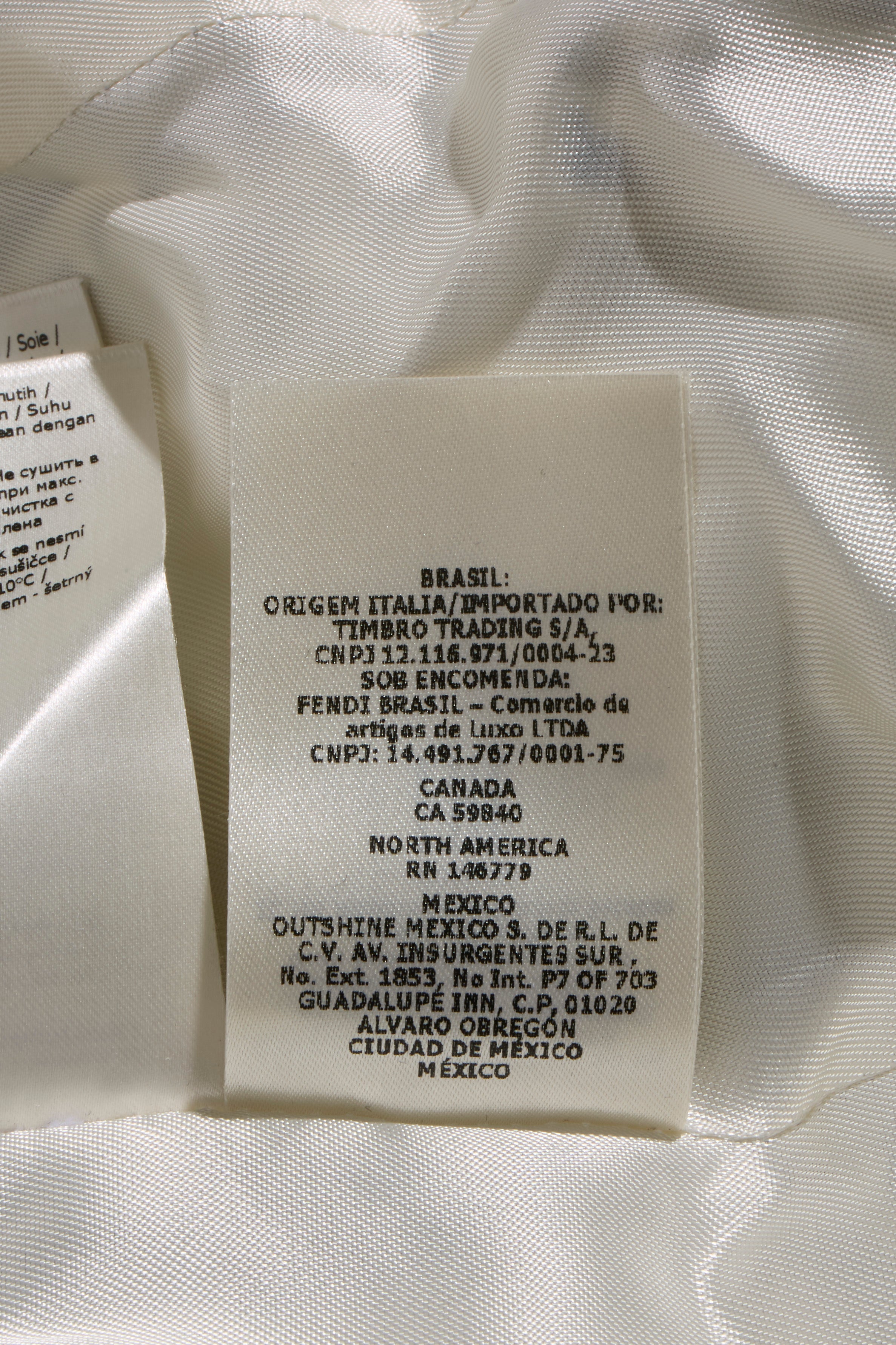 Fendi Pre-Fall 2012 Rare Black Ivory Monogram Wool Silk 3-Piece Skirt Suit Set (Coat, Blouse, Skirt)