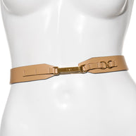 Fendi Pre-Fall 2021 Sheer Organza Shirt Dress Knit Slip & Leather Belt Set IT 40