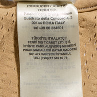 Fendi Pre-Fall 2021 Sheer Organza Shirt Dress Knit Slip & Leather Belt Set IT 40