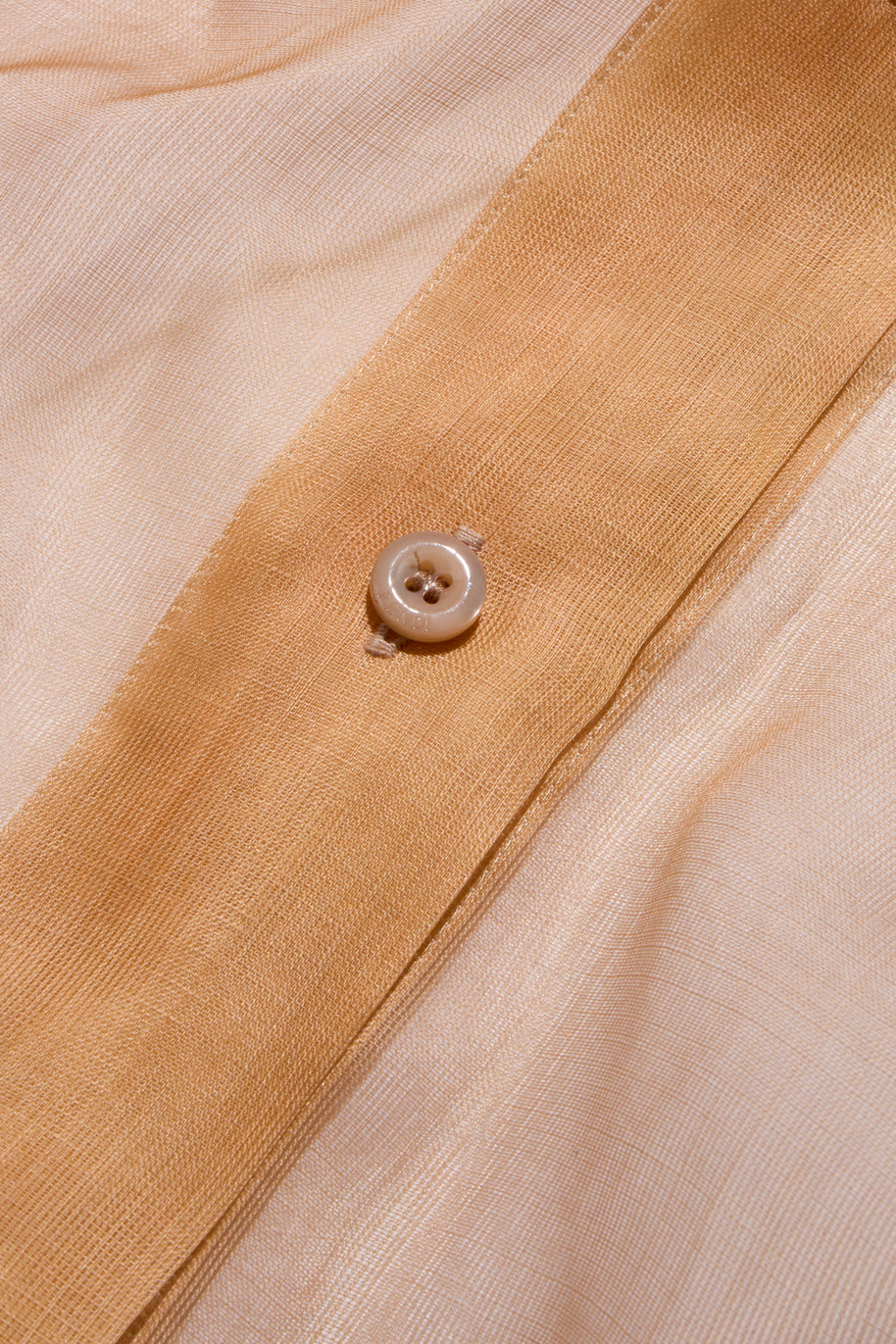 Fendi Pre-Fall 2021 Sheer Organza Shirt Dress Knit Slip & Leather Belt Set IT 40