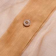 Fendi Pre-Fall 2021 Sheer Organza Shirt Dress Knit Slip & Leather Belt Set IT 40