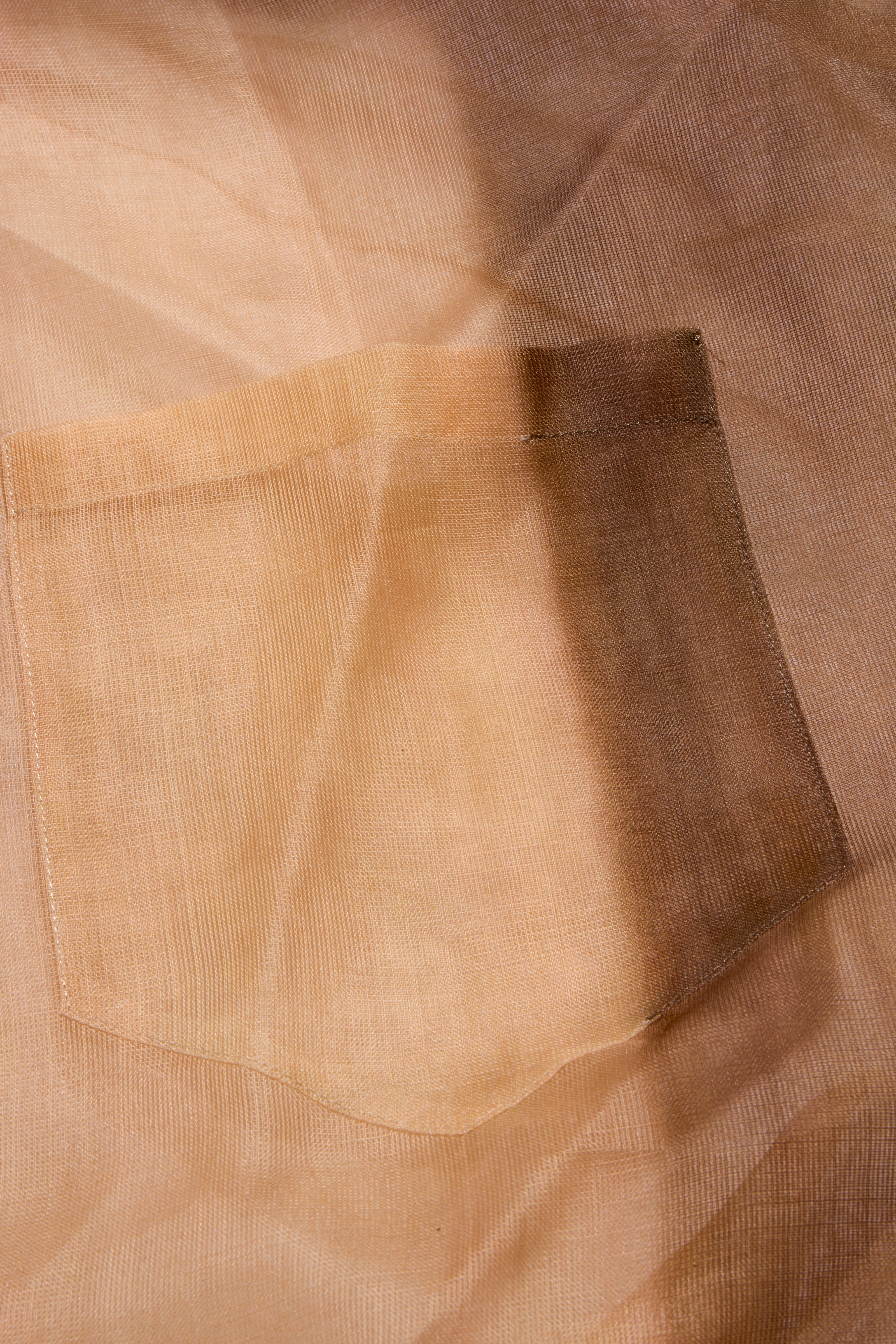 Fendi Pre-Fall 2021 Sheer Organza Shirt Dress Knit Slip & Leather Belt Set IT 40