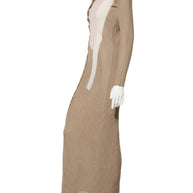 Fendi Pre-Fall 2018 Silk Ribbed Knit Maxi Dress IT 40 (US 4)