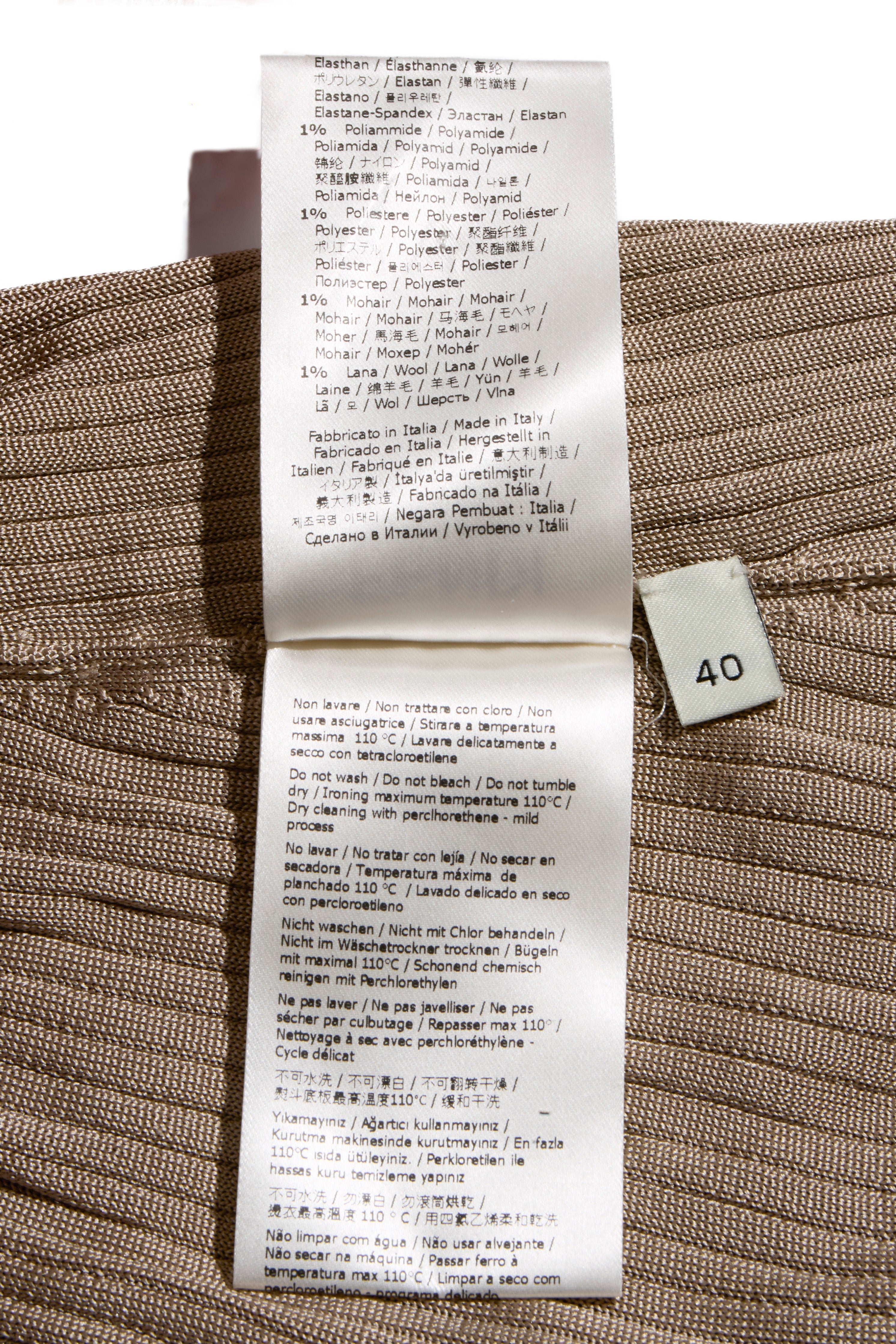 Fendi Pre-Fall 2018 Silk Ribbed Knit Maxi Dress IT 40 (US 4)