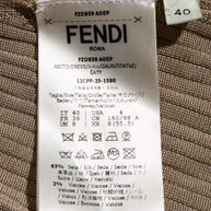 Fendi Pre-Fall 2018 Silk Ribbed Knit Maxi Dress IT 40 (US 4)
