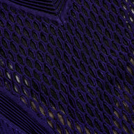 Givenchy Fall/Winter 2022 Runway Violet Mesh Rib Knit Pleated Tiered Mini Dress Size Small