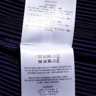 Givenchy Fall/Winter 2022 Runway Violet Mesh Rib Knit Pleated Tiered Mini Dress Size Small