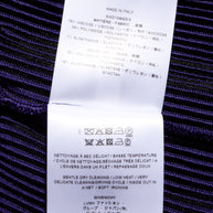 Givenchy Fall/Winter 2022 Runway Violet Mesh Rib Knit Pleated Tiered Mini Dress Size Small