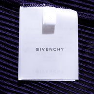 Givenchy Fall/Winter 2022 Runway Violet Mesh Rib Knit Pleated Tiered Mini Dress Size Small