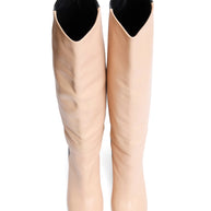 CÉLINE FW12 Two-Tone Leather Wedge Boots Phoebe Philo Era Size 38.5