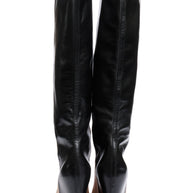 CÉLINE FW12 Two-Tone Leather Wedge Boots Phoebe Philo Era Size 38.5