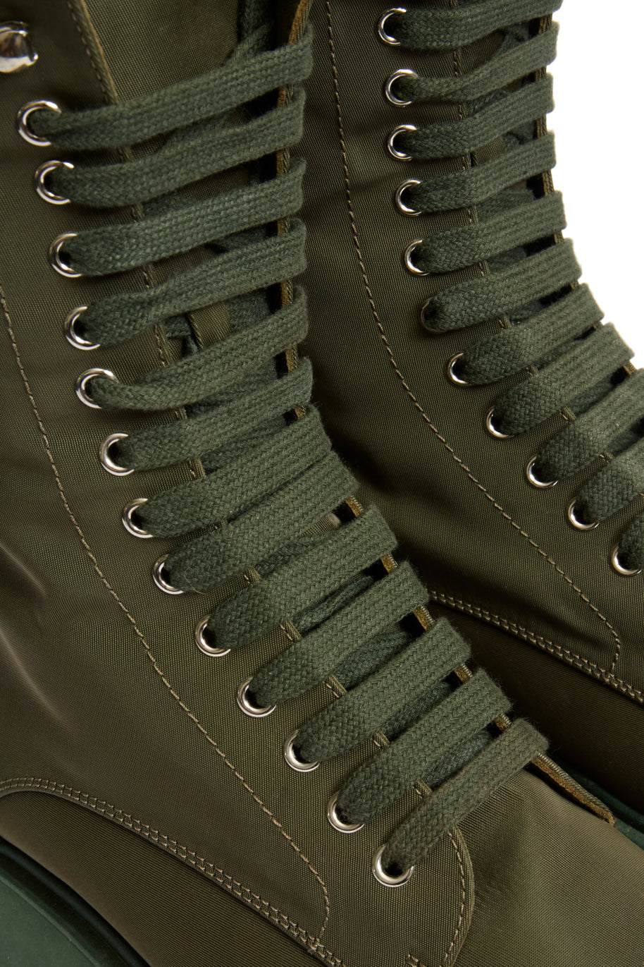 The Attico Selene Platform Boots Size 40 Military Green FW 2021 Made in Italy