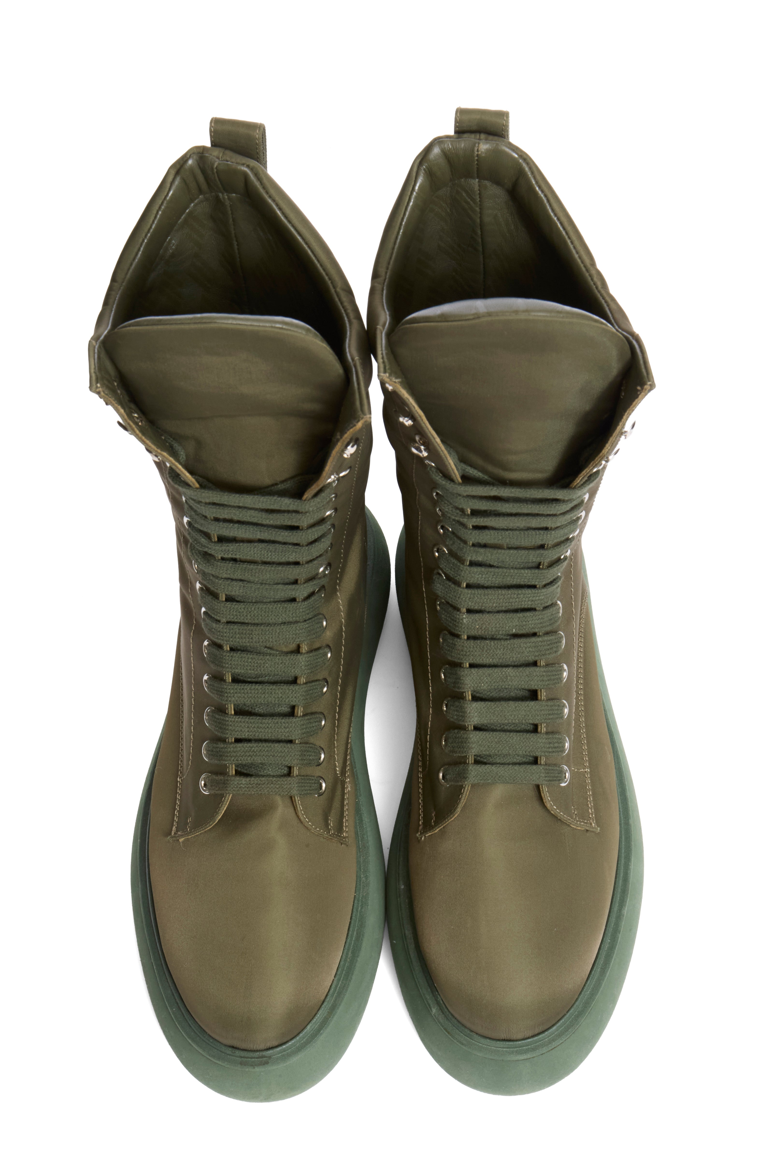 The Attico Selene Platform Boots Size 40 Military Green FW 2021 Made in Italy