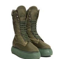The Attico Selene Platform Boots Size 40 Military Green FW 2021 Made in Italy
