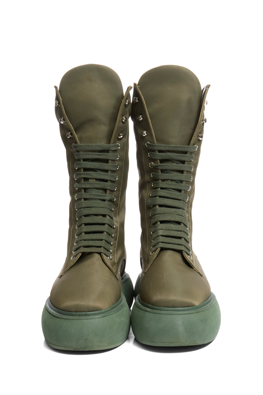The Attico Selene Platform Boots Size 40 Military Green FW 2021 Made in Italy