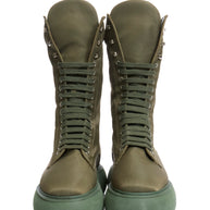 The Attico Selene Platform Boots Size 40 Military Green FW 2021 Made in Italy