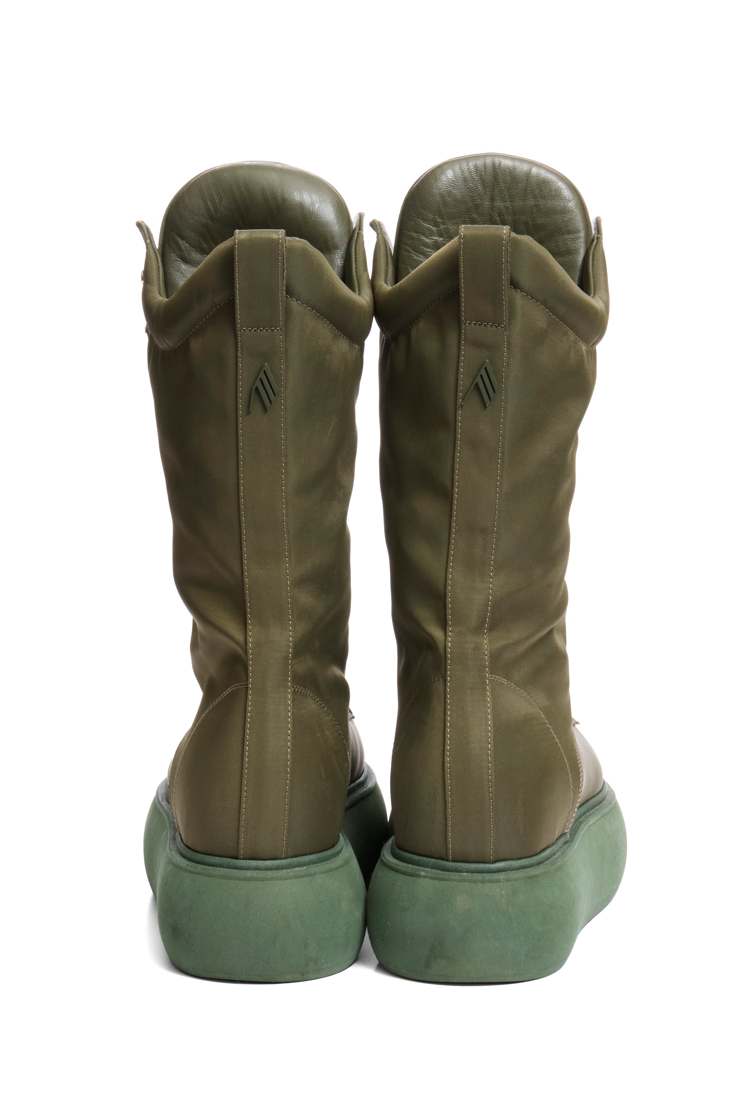 The Attico Selene Platform Boots Size 40 Military Green FW 2021 Made in Italy