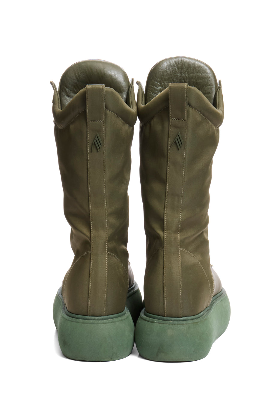 The Attico Selene Platform Boots Size 40 Military Green FW 2021 Made in Italy