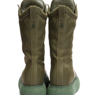 The Attico Selene Platform Boots Size 40 Military Green FW 2021 Made in Italy