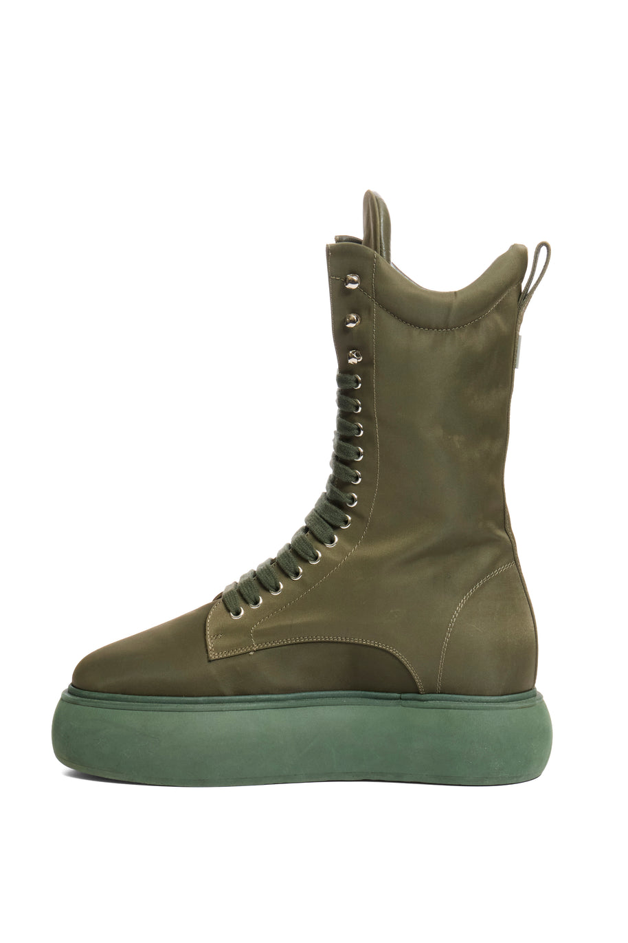 The Attico Selene Platform Boots Size 40 Military Green FW 2021 Made in Italy