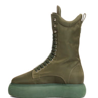 The Attico Selene Platform Boots Size 40 Military Green FW 2021 Made in Italy