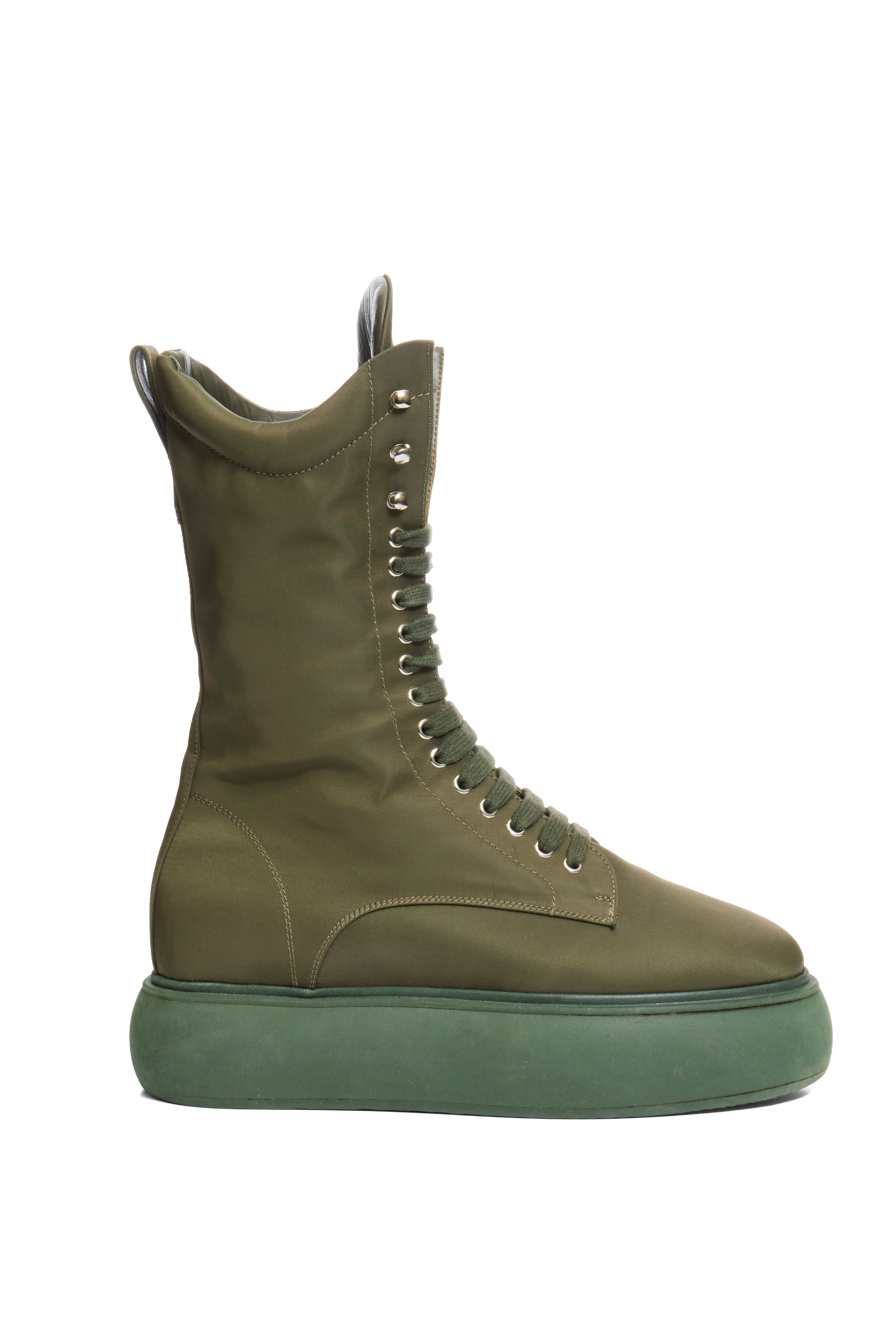 The Attico Selene Platform Boots Size 40 Military Green FW 2021 Made in Italy