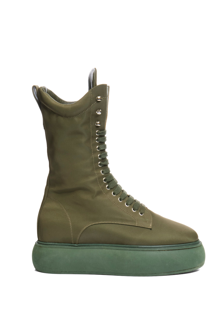 The Attico Selene Platform Boots Size 40 Military Green FW 2021 Made in Italy