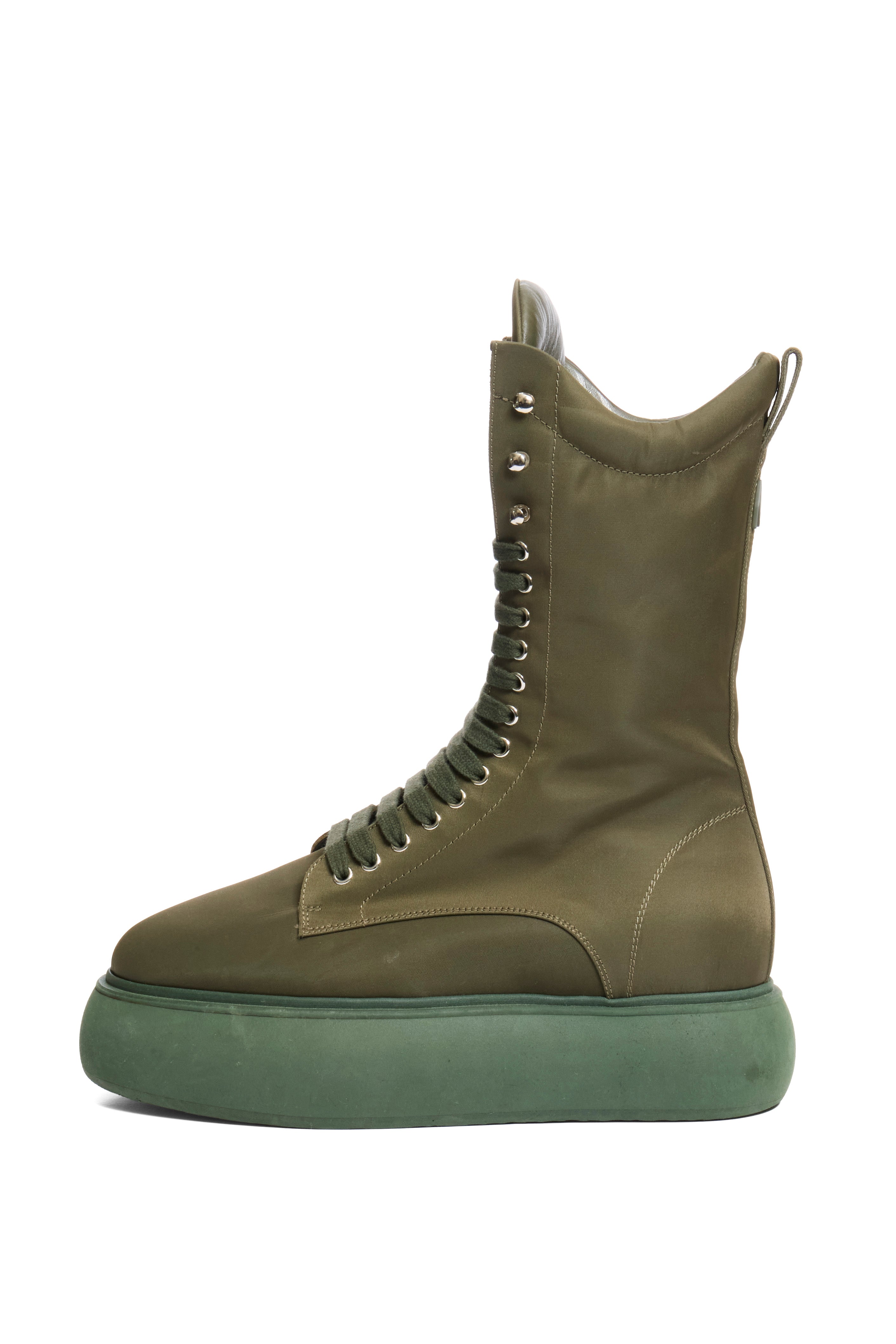 The Attico Selene Platform Boots Size 40 Military Green FW 2021 Made in Italy
