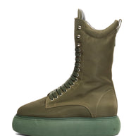 The Attico Selene Platform Boots Size 40 Military Green FW 2021 Made in Italy