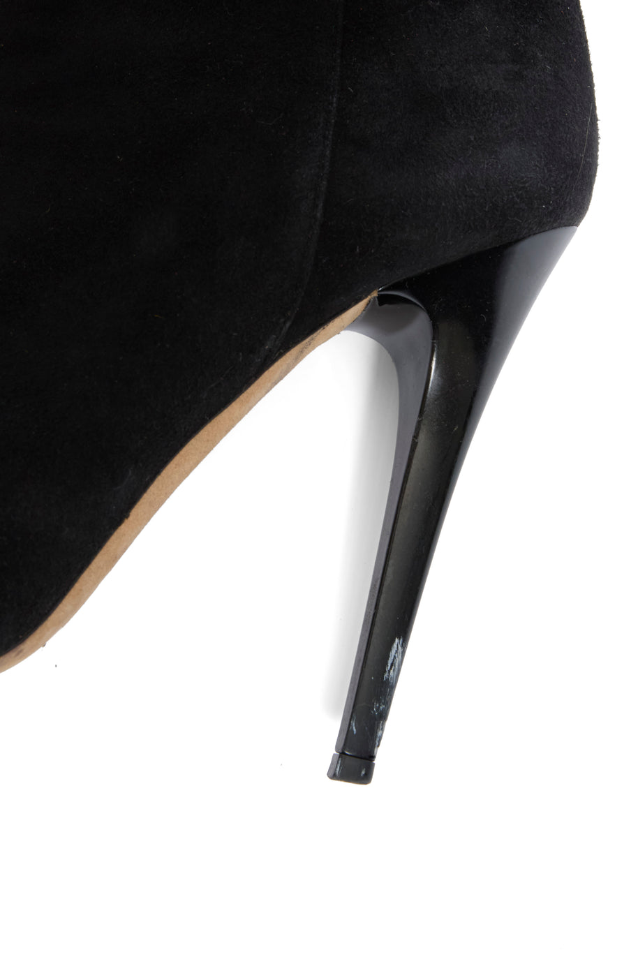 Jimmy Choo Titan Black Suede Over The Knee Boots Heel 4.5” Size 39 AW12 Italy