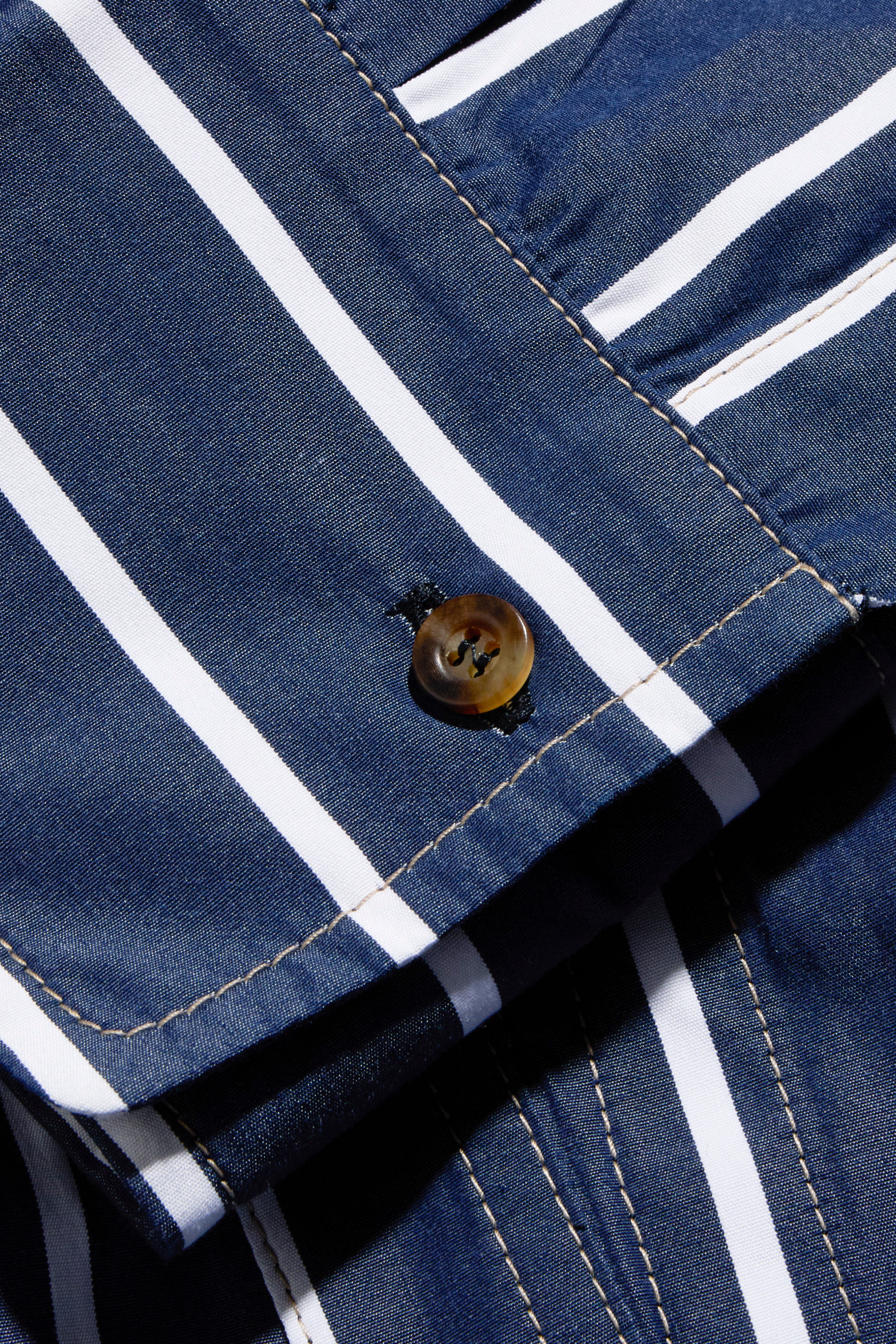 Brunello Cucinelli SS19 Striped Belted Shirt Dress Size XS