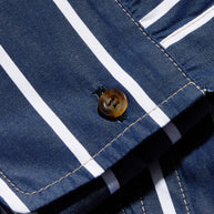 Brunello Cucinelli SS19 Striped Belted Shirt Dress Size XS