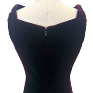 Alaïa FW2008 Burgundy Velvet Draped Cowl-Neck Evening Gown (IT 38 | US 0–2)