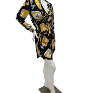 Moschino Couture Perfume Print Wrap Dress – Jeremy Scott Era IT 40