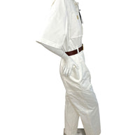 SAINT LAURENT 2023 White Utility Jumpsuit FR 36 NWT