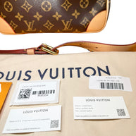 Louis Vuitton Odeon NM PM Monogram Canvas Crossbody Bag Full Set, Like New (M45354)