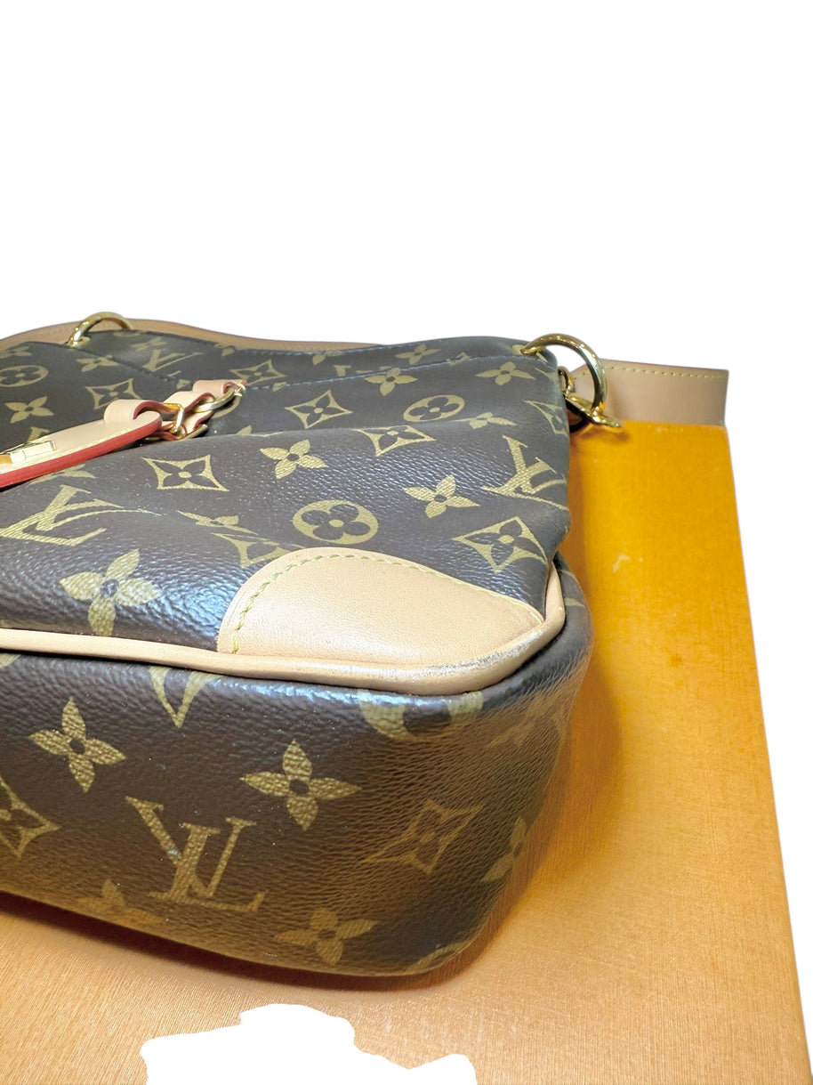 Louis Vuitton Odeon NM PM Monogram Canvas Crossbody Bag Full Set, Like New (M45354)