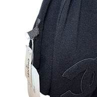 Chanel Black Cashmere Logo Scarf Wrap | Oversized CC Shawl Made in Italy (NWT)