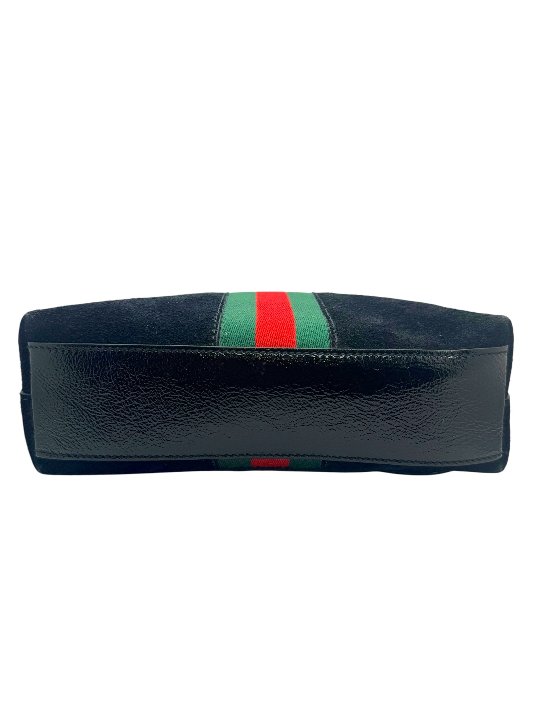 Gucci Ophidia Black Suede GG Web Shoulder Bag | Italy c. 2018–2019