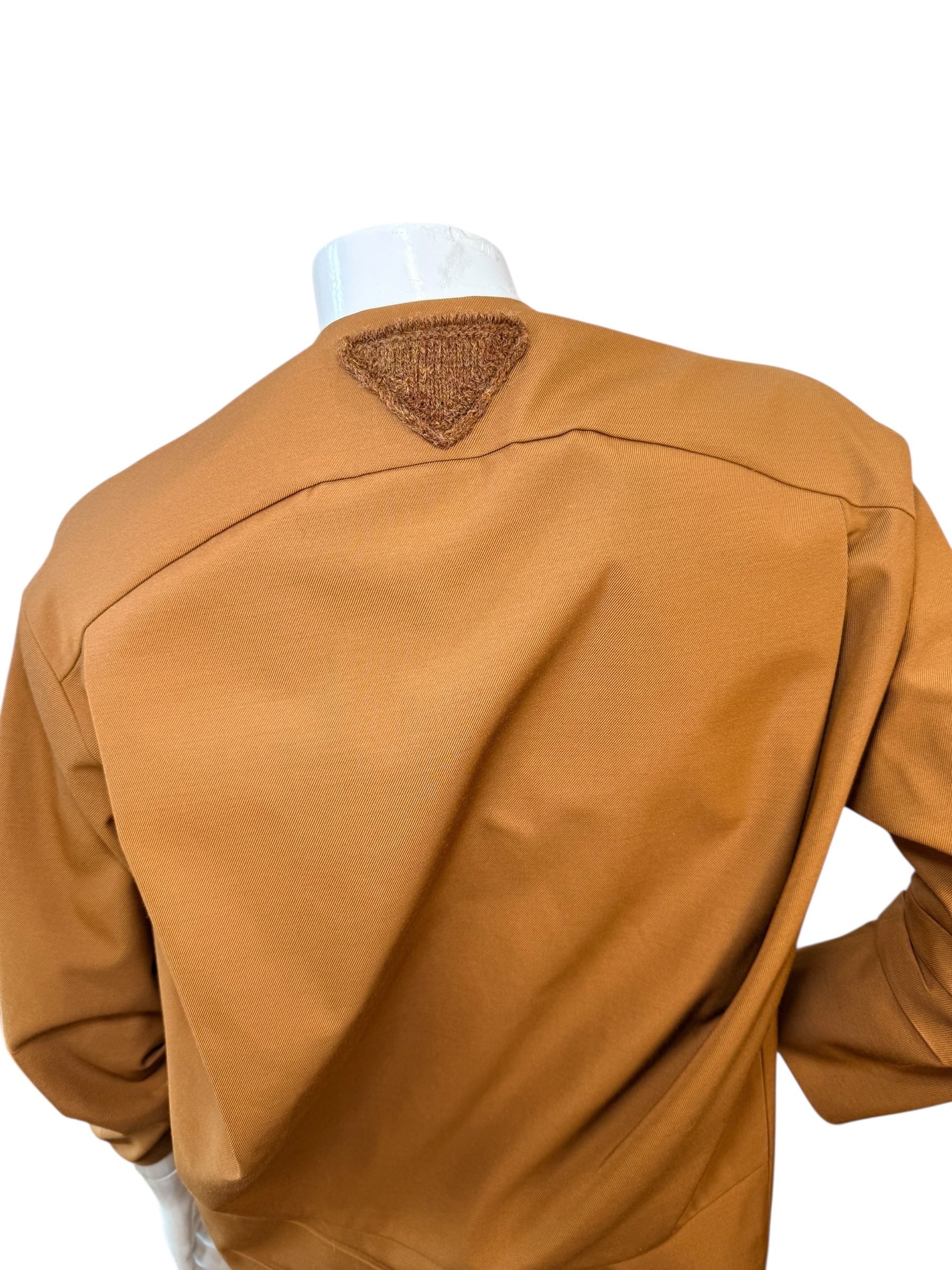 Prada SS2023 Camel Jacket & Pencil Skirt Set IT 38 | Sculpted Made in Italy