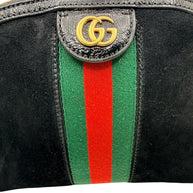 Gucci Ophidia Black Suede GG Web Shoulder Bag | Italy c. 2018–2019